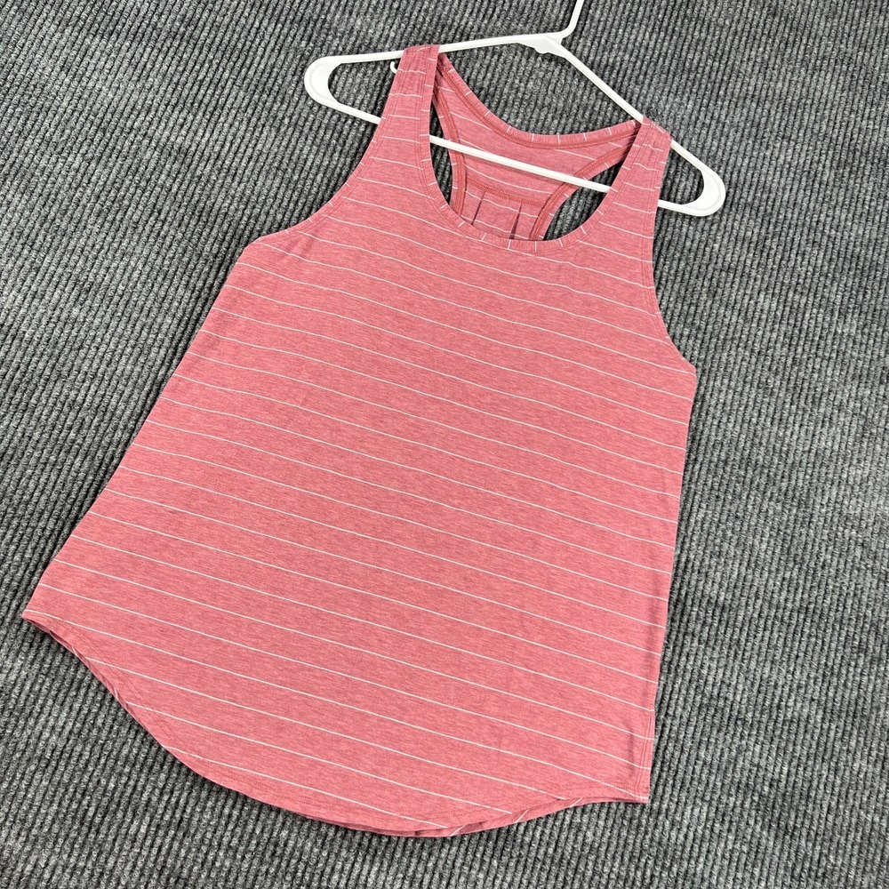 Lululemon Tank Top Shirt Womens Purple Striped Size Small Workout Active Casual